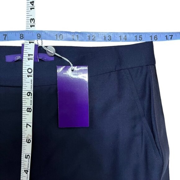 NWT Ralph Lauren Purple Label Trousers Pants in Navy Size 6 - Picture 5 of 11